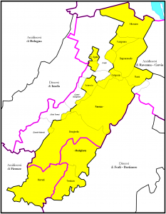 Mappa della diocesi